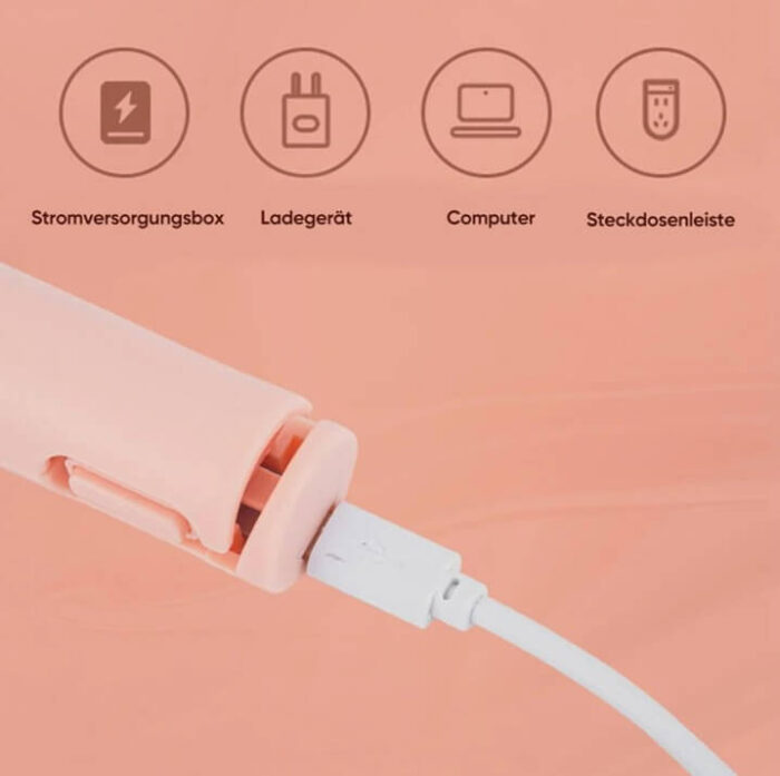 Przenośna prostownica do włosów i lokówka USB - obrazek 4